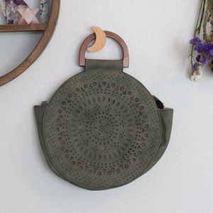 Boho Purse with Wooden handles